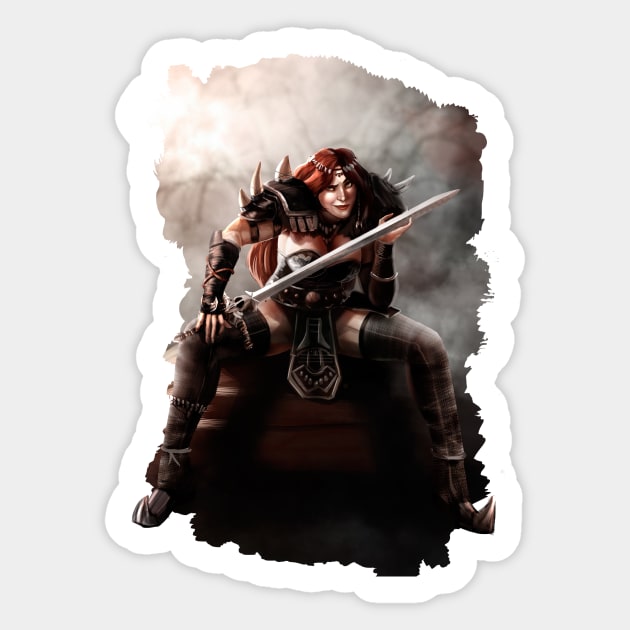 Barbarian 2 Sticker by raulovsky